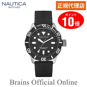 ノーティカ腕時計A09600Gユニセックスジェリーブラック
