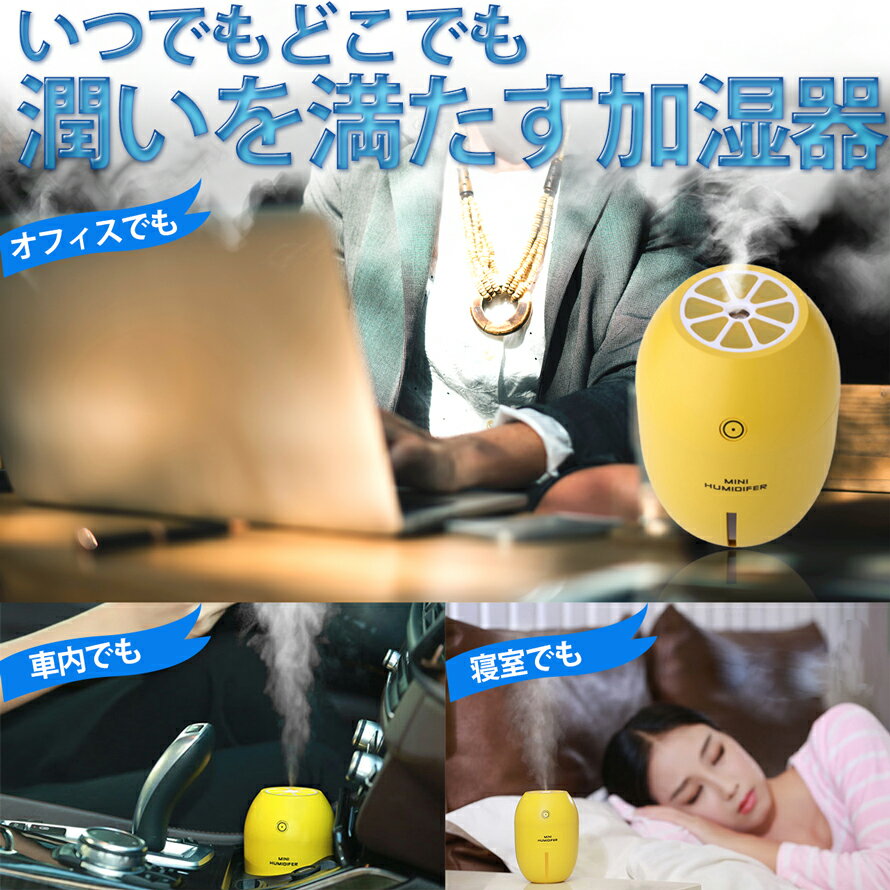 卓上加湿器 USB ACコンセント 2way オフィス 快適空間 おしゃれ 保湿