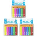 日本理化学 ダストレスチョーク 6本入 (6色) DCC-6-6C 3個セット DCC-6-6C_SET3 - 送料無料※800円以上 メール便発送