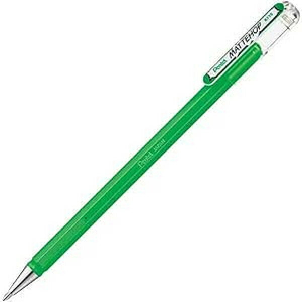 Ball-Points - ぺんてる ゲルインキボールペン マットホップ 1.0mm グリーン K110-VD - 送料無料※800円以上 メール便発送