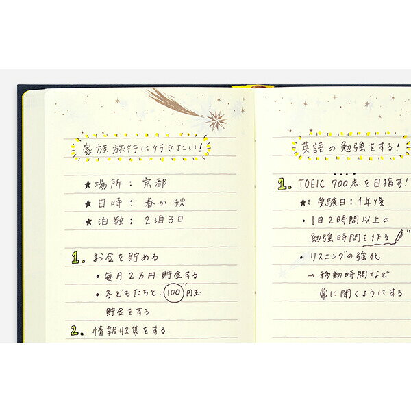 ミドリ 日記 1日1ページ 洋書 星柄 12880006 - 送料無料※800円以上 メール便発送