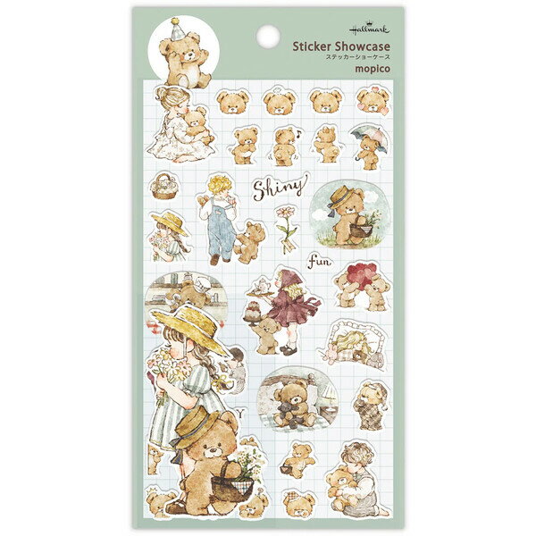 Rakuten - シール ステッカーショーケース LINEスタンプ クリエイター mopico 2シート入 ログ かわいい ホールマーク 853907 - 送料無料※800円以上 メール便発送