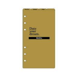 ダ・ヴィンチ システム手帳 リフィル 日付なし 聖書 Date your dream インデックス DR19 - 送料無料※800円以上 メール便発送