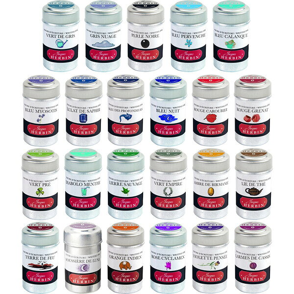 J.HERBIN エルバン 万年筆用 カートリッジインク 6本 缶入 全23色 EU規格/ショート ローラーボールペン トラディショナル - 送料無料※800円以上 メール便発送 brucke-10004207 BRUCKE サンプル画像3