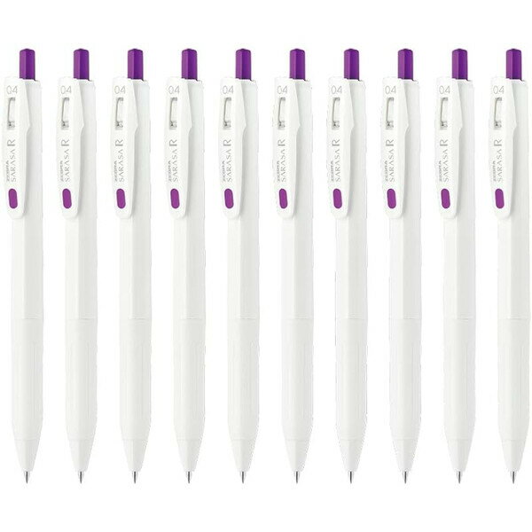Rakuten - ゼブラ ジェルボールペン サラサR 0.4mm バイオレット 10個セット JJS29-R1-VI_SET10 - 送料無料※800円以上 メール便発送