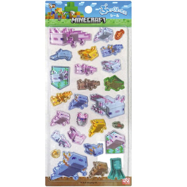 商品名マインクラフト Minecraft ぷっくりったいシール ウーパールーパー 立体 透明 人気 ゲーム かわいい クラックス説明人気ゲーム「Minecraft (マインクラフト)」デザイン♪ゲームに登場するキャラクターやアイテムがいっぱい!ぷっくり立体感がかわいい「シール」です。カプセル状の立体デザインと、光を通す透け感が存在感大!手帳やノート、スマホケースなど、いろいろなアイテムをに貼って楽しもう!【サイズ】約H174×D4mm【材　質】PVC、エポキシ樹脂【生産国】中国品番MCT-PS-UPこの商品について 必ずご確認ください配送についてメール便での配送になります。→ご利用の際は必ずお読みください 最低購入価格について 当店では、最低購入金額を800円（税込）以上としています。 →詳細はこちら返品→返品・交換・キャンセルについて※メール便は、日時指定、代金引換、ギフトラッピング・熨斗サービスに対応しておりません。