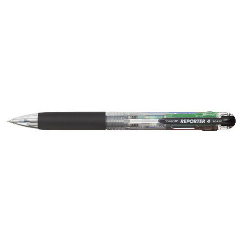 Rakuten - トンボ鉛筆 4色ボールペン リポーター4 透明 BC-FRC20 - 送料無料※800円以上 メール便発送