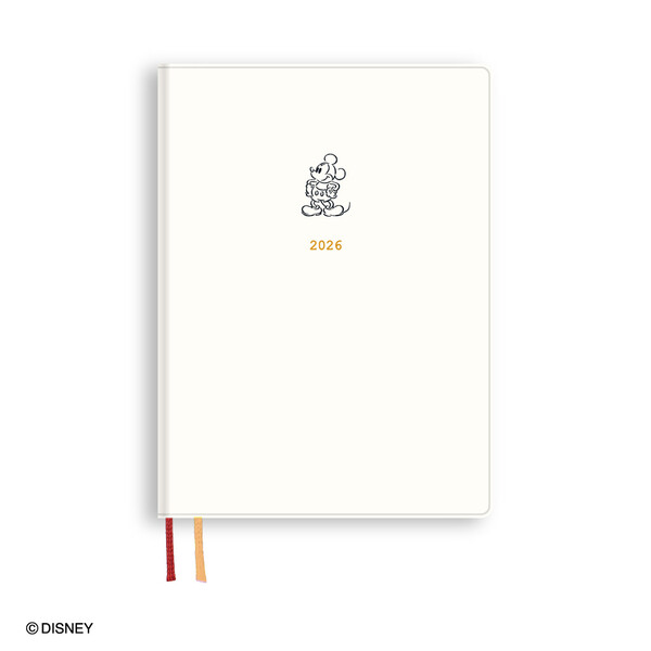 ダイゴー 2026年 手帳・ダイアリー ディズニー Disney Diary B6 ウィークリー ミッキーホワイト 1週間+..