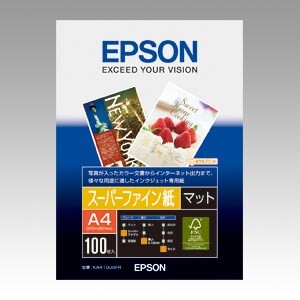 A4 Size Paper - エプソン スーパーファイン紙 A4 100枚入 KA4100SFR - 送料無料※800円以上 メール便発送