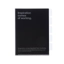 デルフォニックス 5パーツホルダー A5 ブラック クリアファイル カラフル 文房具 500102 105 - 送料無料※800円以上 メール便発送