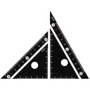 見やすい白黒 三角定規 10cm ブラック APJ251B - 送料無料※800円以上 メール便発送
