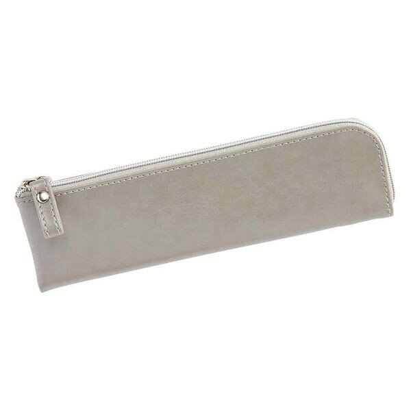 樂天商城 - ペンケース フラット グレー GLOIRE グロワール 合皮製 L字型ファスナー 高級感 ビジネス シンプル レイメイ藤井 GLF1174N - 送料無料※800円以上 メール便発送