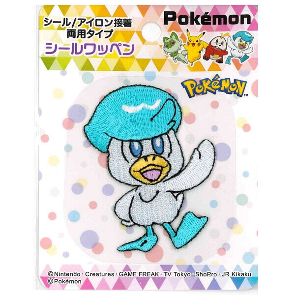 樂天商城 - ポケットモンスター シールワッペン クワッス デコレーション 女の子 男の子 ワッペン アップリケ 入園 入学 学校 POW003 - 送料無料※800円以上 メール便発送