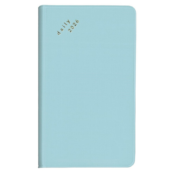 ダイゴー 2026年 手帳・ダイアリー isshoni. ノートポケット デイリー 見開き2日 ブルー E8753 - 送料無料※800円以上 メール便発送