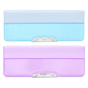 コンパクトふでいれ ヨコピタ ラメキラ 筆箱 両面 ペンケース マグネット式 2ドア 小学生 女の子 - 送料無料※800円以上 メール便発送