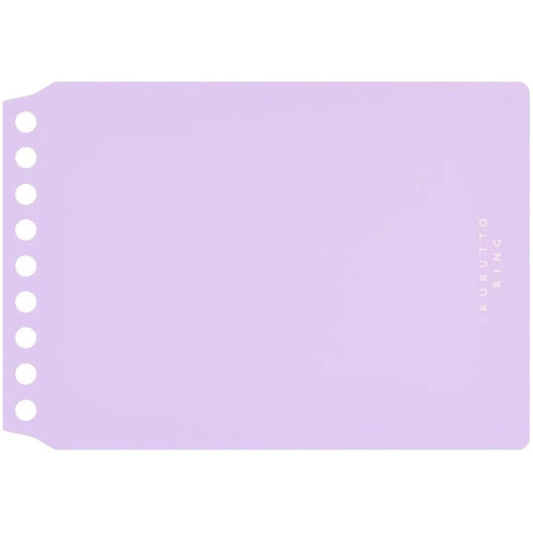 樂天商城 - くるっとリング シンプル表紙 単品 ミニサイズ ライトパープル 9穴 カスタマイズ プラスチックバインダー 日本製 マルマン FMR9PA-30 - 送料無料※800円以上 メール便発送