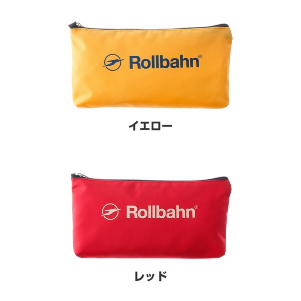 ロルバーン フラットペンケース 全4色 ロゴ ナイロン素材 汚れにくい 軽量 大容量 ...