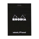 【RHODIA/ロディア】No.12 ドットパッド ブラック メモ帳 cf12559 - 送料無料※800円以上 メール便発送