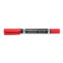 ステッドラー 油性ペン ルモカラー デュオ レッド 1.5mm 0.6mm マーカー 速乾性 筆記具 ツイン 仕事 学校 348-2 - 送料無料※800円以上...