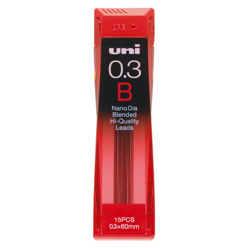 三菱鉛筆 ユニ ナノダイヤ シャープ替芯 0.3mm B U03202ND-B - 送料無料※600円以上 メール便発送