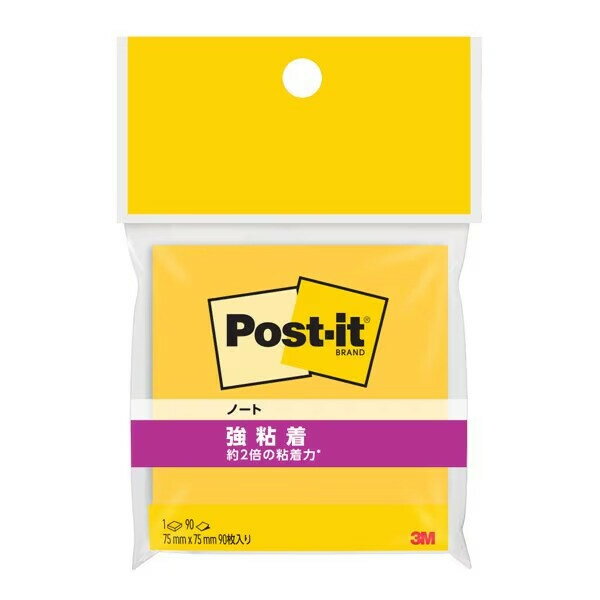 商品名5個セット ポストイット 強粘着 付箋 ノート イエロー 75×75mm 90枚 654SS-YN説明貼ってはがせる付箋「ポストイット」です。貼る場所にスッキリ収まる正方形で、大きめサイズ。通常のポストイットの粘着力の約2倍の強粘着タイプ。パソコンや電話はもちろん、樹脂面や垂直面にも貼ったりはがしたりできます。【サイズ】縦75×横75mm【材　質】再生紙【入　数】1パッド・90枚品番654SS-YN_SET5この商品について 必ずご確認ください配送についてメール便での配送になります。→ご利用の際は必ずお読みください 最低購入価格について 当店では、最低購入金額を800円（税込）以上としています。 →詳細はこちら返品→返品・交換・キャンセルについて※メール便は、日時指定、代金引換、ギフトラッピング・熨斗サービスに対応しておりません。