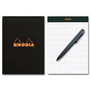 RHODIA ブロックロディア No.16 ブラック 5mm 方眼 cf162009 - 送料無料※600円以上 メール便発送