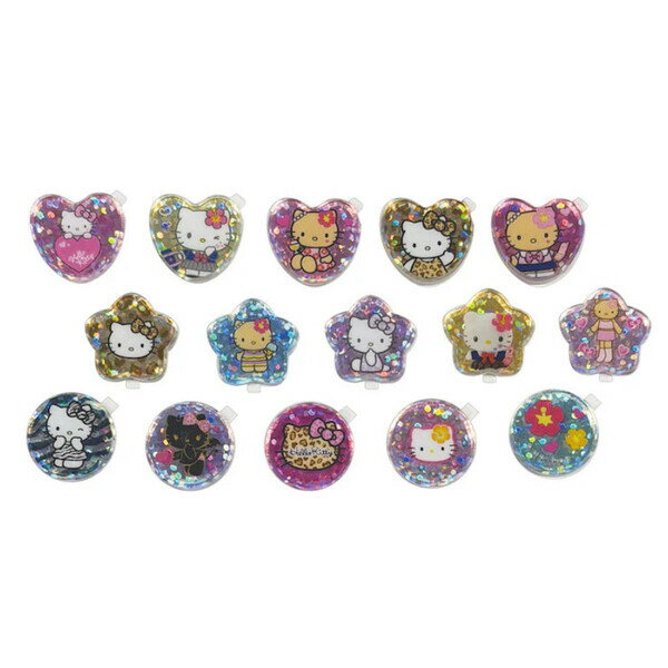 乐天商城 - ハローキティ クリスタルシール GOGOギャル ぷっくり キラキラ ハート 星 人気 かわいい NIC KT76-02 - 送料無料※800円以上 メール便発送