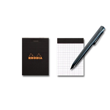 RHODIA ブロックロディア No.11 ブラック 5mm 方眼 cf112009 - 送料無料※800円以上 メール便発送