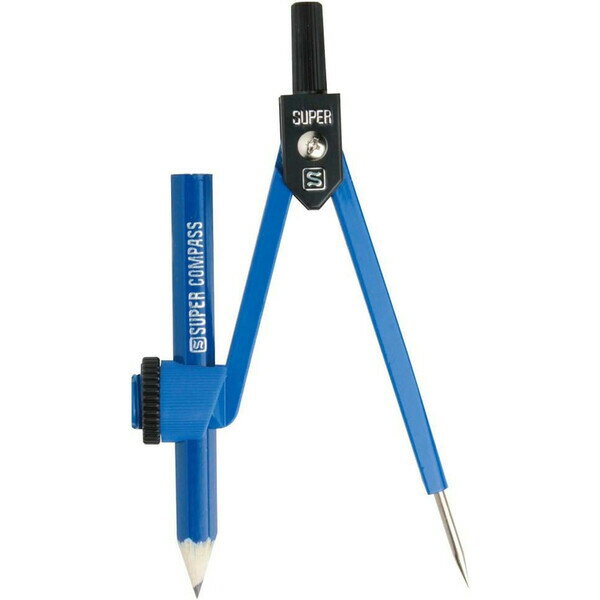 ソニック スーパーコンパス 鉛筆用 紺 EC-303 小学生 算数 学習 EC-303-K - 送料無料※800円以上 メール便発送