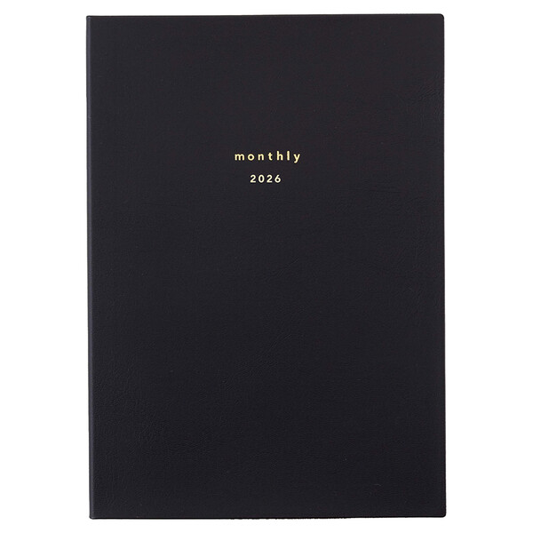 ダイゴー 2026年 手帳・ダイアリー isshoni. 仕事まとめ マンスリー B6 1ヶ月ブロック ブラック E8746 - 送料無料※800円以上 メール便発送