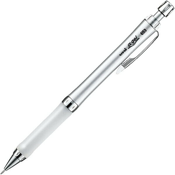 Rakuten - 三菱鉛筆 シャープペン ユニ アルファゲル スリムタイプ 0.5mm ホワイト M5807GG1P.1 - 送料無料※800円以上 メール便発送