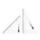ウチダ 三角定規 三角定規 15cm型 目盛り付き (厚さ2mm 目盛り長13cm) 1-809-1502 - 送料無料※800円以上 メール便発送