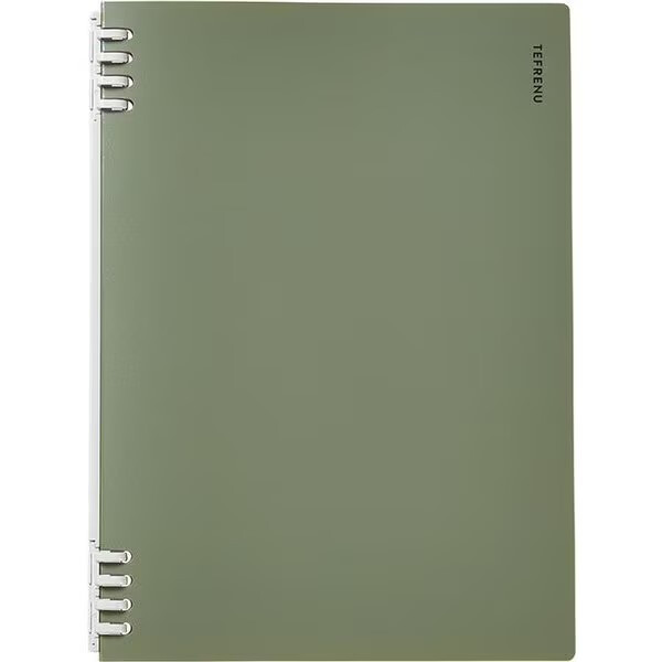 リングノート テフレーヌ タテ B5 緑 セパレート式リング スリム 軽い 学生 社会人 CN9855TEミト - 送料無料※800円以上 メール便発送