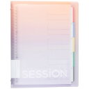 バインダー SESSION セッション えんぴつで書けるダブルインデックス付き B5 26穴 ゆうやけ クリアポケット付 勉強 マルマン F310A-97B -...