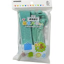 手芸 手作り 入園入学用品 基本パーツ 5点セット ミント (カラーテープ/カラーひも/Dカン/ループエンド) 作り方レシピ付 SUN58-10 - 送料無料※...