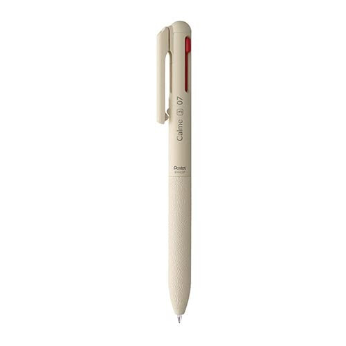 樂天商城 - ぺんてる 油性3色ボールペン カルム 0.7mm ベージュ BXAC37H - 送料無料※800円以上 メール便発送