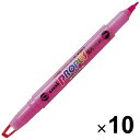三菱鉛筆 プロパス・ウインドウ 蛍光ペン・マーカー 桃 10個セット PUS102T.13_SET10 - 送料無料※800円以上 メール便発送