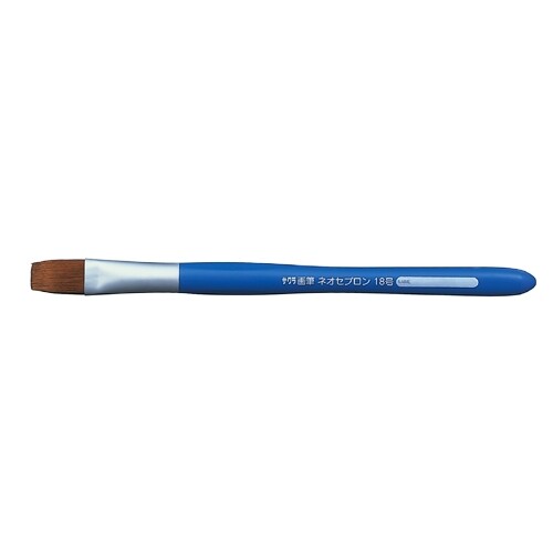 商品名画筆 絵筆 ネオセブロン平筆 18号 NF18 絵の具 絵具 筆 ふで サクラクレパス説明絵の具含みが良く、穂先のまとまりが良い画筆です。転がりにくく、手にもフィットする三角グリップ形状。【特徴】・特殊形状のナイロン繊維を使用しているため、水・絵の具の含みがすぐれており広い面をのびのび描けます。・穂先のまとまりが良いので、太くも細くも自由に描けて表現の幅が広がります。・持ち軸部分をなめらかな三角グリップにしていますので、手にフィットしやすく、机上に置いてころがりにくいデザインになっています。(当社従来品比較)・軸部分は100%再生樹脂を使用したエコロジー商品です。【商品サイズ】全長205mm【材質】軸=再生PS、穂先=PA【規格】18号品番NF18この商品について 必ずご確認ください配送についてメール便での配送になります。→ご利用の際は必ずお読みください 最低購入価格について 当店では、最低購入金額を800円（税込）以上としています。 →詳細はこちら返品→返品・交換・キャンセルについて※メール便は、日時指定、代金引換、ギフトラッピング・熨斗サービスに対応しておりません。