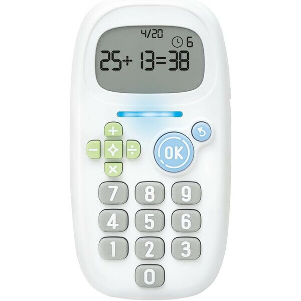 商品名ソニック ピコトレ 暗算ドリル 四則計算用 ホワイト GS-1139-W 暗算トレーニング 算数ドリル説明1日5分習慣、脳をそだてる暗算ドリル「ピコトレ」で、算数力をはぐくもう!学習指導要領に基づいた小学1〜4年レベルの四則計算問題15000問以上と、3種の数字ミニゲームを収録。ゲーム感覚でチャレンジ!音と光で自動採点→まちがえた問題だけもう一度!リトライ機能で、ニガテそのまま…を防止♪タイムアタック機能でダラダラ対策。メリハリつけてチャレンジできる&意欲も刺激!スマホだと動画やゲームへ脱線しがちなお子さまに!スマホ依存対策にも。音ON/OFFえらべる♪OFFにすれば、図書館や電車の中でもお使いいただけますストラップ穴つき。【サイズ】72×136×25mm【材　質】本体:ABS【カラー】ホワイト【音　量】約50dB〜60dB【電　源】単4乾電池3本使用(別売)品番GS-1139-Wこの商品について 必ずご確認ください配送についてメール便での配送になります。→ご利用の際は必ずお読みください 最低購入価格について 当店では、最低購入金額を800円（税込）以上としています。 →詳細はこちら返品→返品・交換・キャンセルについて※メール便は、日時指定、代金引換、ギフトラッピング・熨斗サービスに対応しておりません。