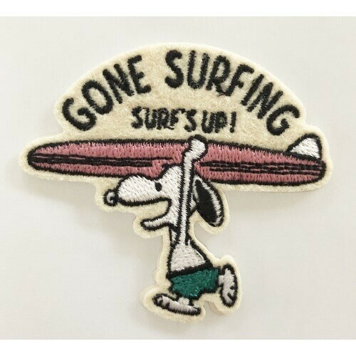 PEANUTS スヌーピーステッカー アップリケデコステッカー スヌーピー サーフィン SAC39 - 送料無料※600円以上 メール便発送