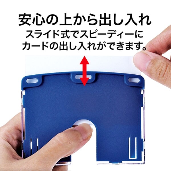 吊り下げ名札 リール式 アーバンスタイル ハードタイプ 黒 防犯 防災 ホイッスル付き NU-4P-BK - 送料無料※800円以上 メール便発送 brucke-10009995 BRUCKE サンプル画像3