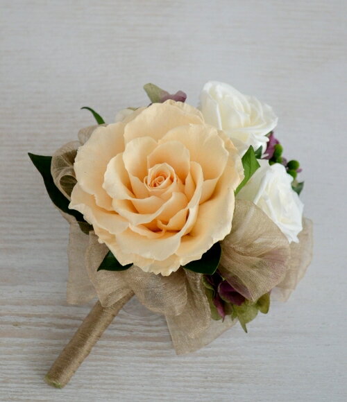 コサージュ2WAY 完成品 【ギフトクリアボックス付】プリザーブドフラワー コサージュ 卒業 入学 結婚式 パーティー 記念 二次会 コサージュ プリザーブドフ...