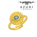 キャサリン妃着用ブランド AZUNI/アズニ ASTRAL ヌビス アイオライト コインリング【AST/R1】9番〜15番 フリーサイズリング 天然石 青 海外...