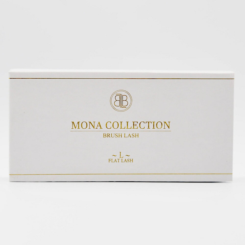 ［MONA COLLECTION］マットフラットラッシュ/Lラッシュ(ルシファー70°カール) ブラウン MIX(8〜13mm)　まつげエクステ まつ毛エクステ マツエク エクステンション マツエク商材 まつ毛エクステ商材