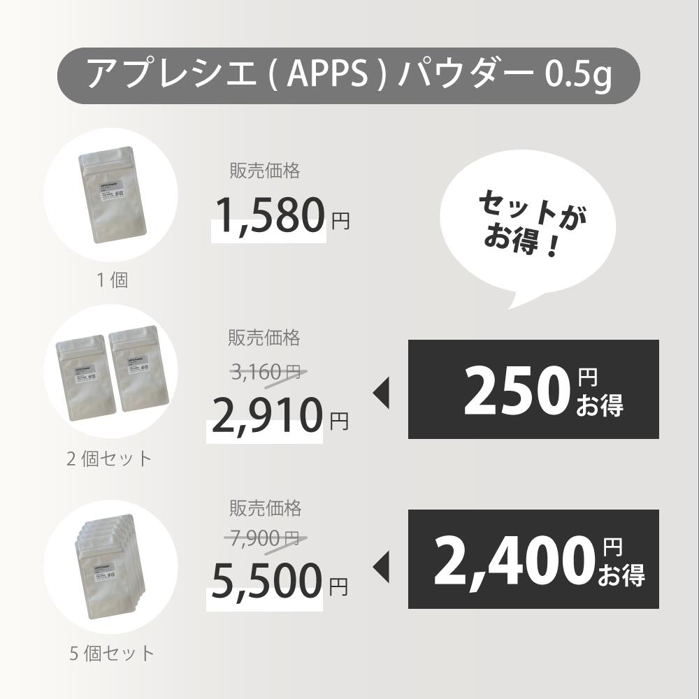 ���ץ쥷�� ( APPS )�ѥ����� 0.5g ������ӥ��ߥ�CͶƳ��