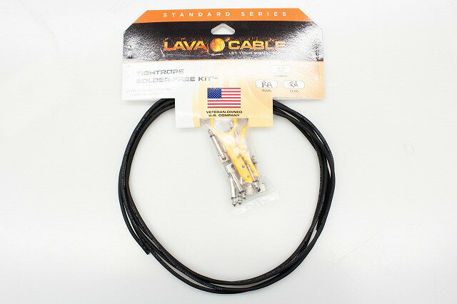 LAVA CABLEはアメリカで最もホットな楽器用ケーブルブランドです。 MADE IN USAにこだわり、全てがミリタリースペックを満たす高いクオリティは大きな信頼を得ています。 創業者のMark Stoddardは元軍人で、そしてギタリストです。 彼は軍の仕事に呼ばれた時もケーブルとプラグを持ち込み、彼の友人やレクリエーションセンターのためにケーブル作りを継続していました。 現在、このブランドは世界中のミュージシャンから愛されています。 日本ではまだまだ知られていませんが、GIBの取扱を機に大きな広がりを見せるはずです。 ケーブルが10ft（約3m）とプラグが10個セットになっており、自分の好みの長さで適切なケーブルを5本製作が可能。 同様の製品はいくつかのブランドから発売されていますが、アメリカで最も人気のあるアイテムの一つはこれです。 ぜひお試しください。 メーカー保証付き 文章：嵯峨駿介 頑丈な段ボール箱で発送します。 海外向けの発送にも対応します。 item will be packed with hard cardboard box. we do ship internationally.