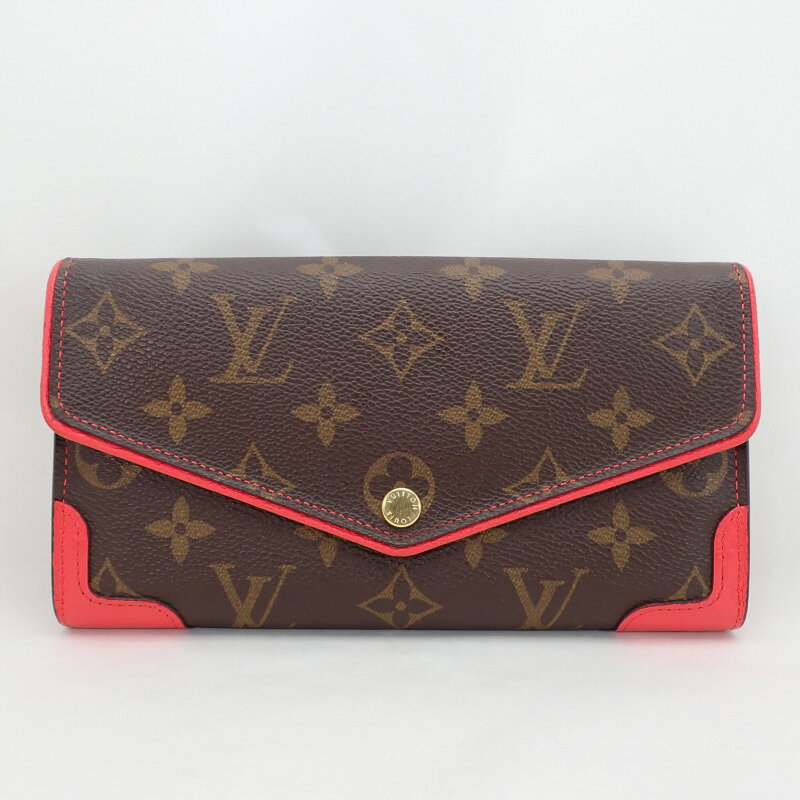 ルイ・ヴィトンモノグラムポルトフォイユ・サラレティーロ二つ折り長財布ポピーペタル【LOUIS VUITTON】＊M41951【中古】ルイヴィトン