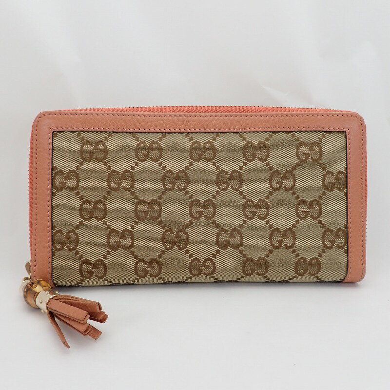 美品 GUCCI グッチ w1 長財布 バンブー タッセル GGキャンバス 美品 GUCCI グッチ w1 長財布 バンブー タッセル GGキャンバス