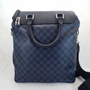 ルイ・ヴィトンダミエコバルトグリニッジ2WAYメンズトートバッグ*N41351【LOUIS VUITTON】【中古】ルイヴィトン