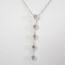 K18WGダイヤモンド0.70ct5ストーンペンダントネックレスホワイトゴールド【中古】【ノンブランドジュエリー】【店長のおすすめ】